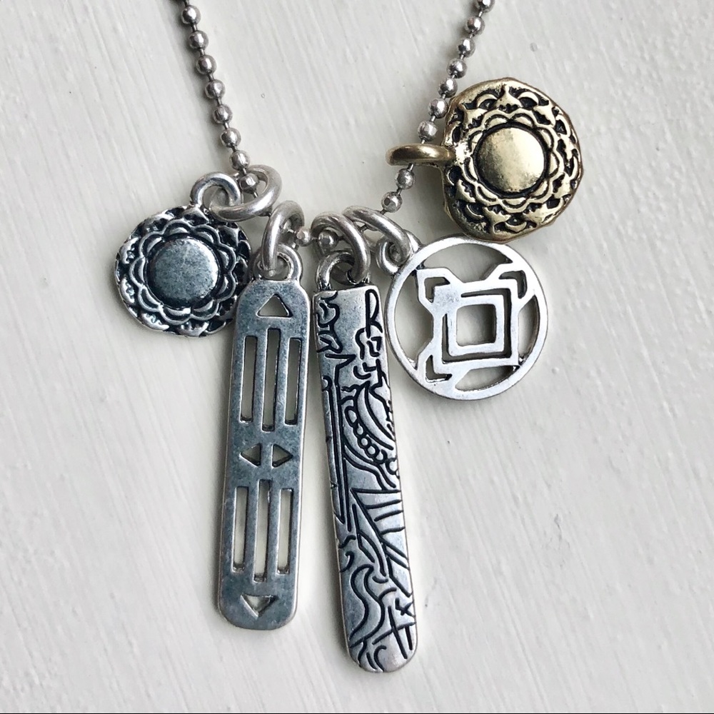 Lucky brand multi charm necklace